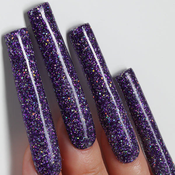 Ethereal Purple Chunky Glitter Nail Dip Powder