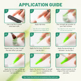 Aokitec Dip Powder Nail Kit-Green Sparkle Dip Powder Set