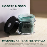 Aokitec Forest Gree Dip Powder, 1OZ Neutral Nail Dip Powder Nail Art