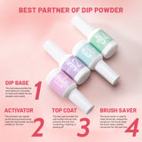 Aokitec 4+8PCS Dip Powder Liquid Set - 4*15ml