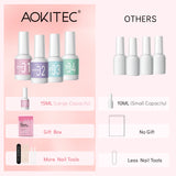 Aokitec 4+8PCS Dip Powder Liquid Set - 4*15ml