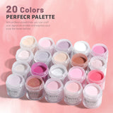 Aokitec 36 Pcs Dip Powder Nail Kit Starter, 20+1 Rainbow Colors Dipping Powder Set